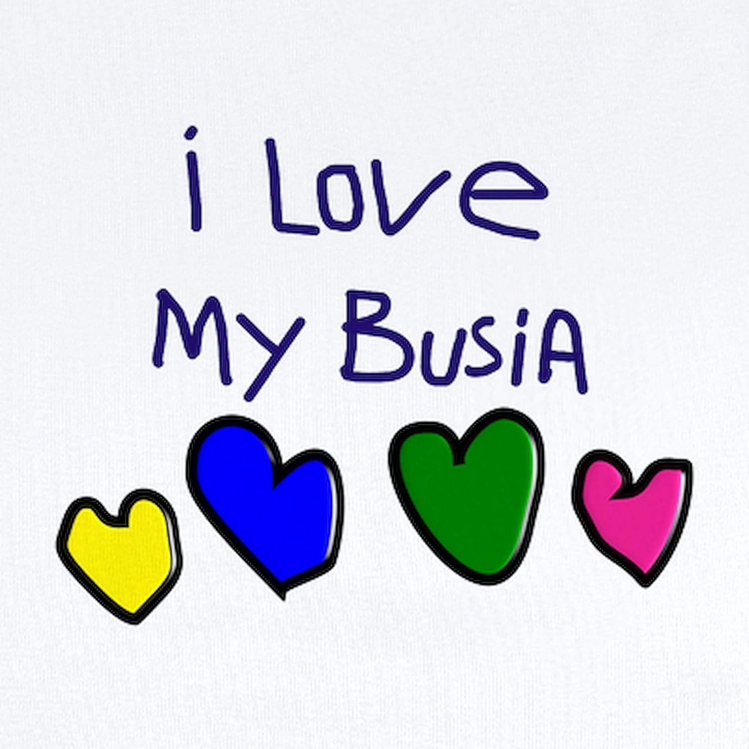 CafePress I Love My Busia Body Suit Cute Infant Bodysuit Baby Romper