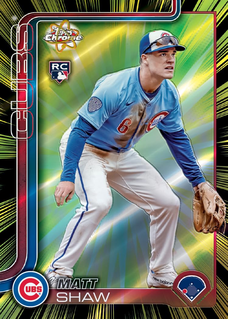 Aggiornamenti Topps Chrome 2025 BB - Sigillato in fabbrica - Scatola di valore