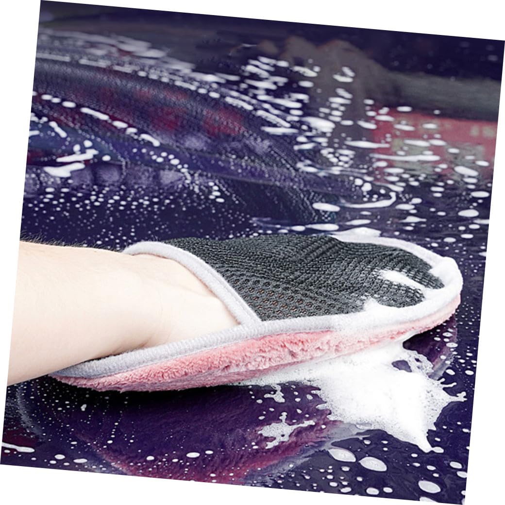 ULTECHNOVO 20stücke Auto Waschhandschuhe Mikrofaser Car Cleaning Gloves Fusselfrei Für Kratzfreies Polieren Und Fahrzeuginneren Transparenter OPP-tüte Farben Zufällig