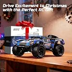 DEERC 9006E 1:12 Rapide RC Voitures pour adultes Garçons, 45KM/H Camion hors route court-cours, 4WD Camion Monstre de Télécommande Terrain, 2.4GHz RC Véhicule avec 2 Batteries rechargeables, Pneu de secours, LED Lumières