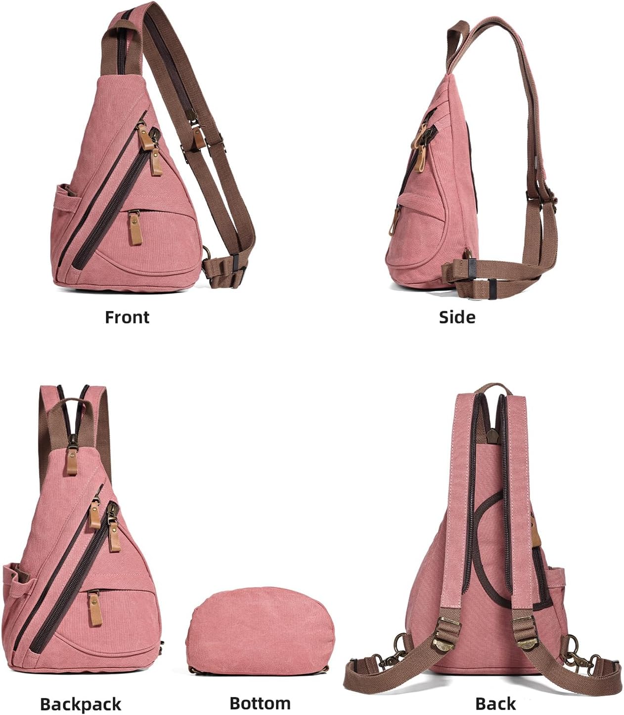 KL928 Sling Bag - Small Crossbody Backpack Shoulder Casual Daypack Rucksack for Men Women - Image 9