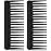 Patelai Wide Tooth Comb Large Hair Detangling Comb for Curly, Wet Dry Hair, No Handle Detangler Accessories(Black)