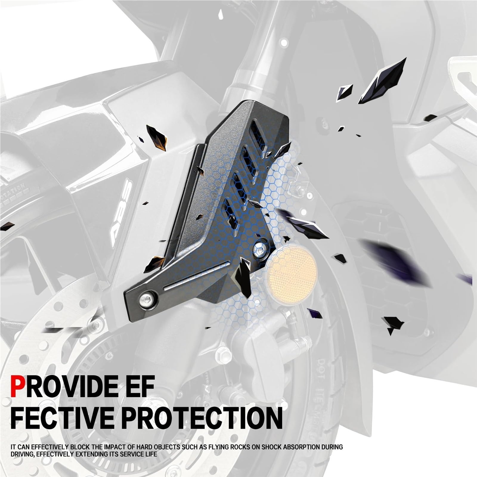 Adatto per HONDA ADV350 2022-2026 2025 Accessori Moto Forcella Anteriore Guardie Ammortizzatore Coperchio di Protezione protezione forcella(Black)
