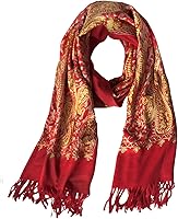 Vista 36 de Urban CoCo Chal Bordado con Borlas de Tamaño Grande para Mujer, Bufanda de Mujer