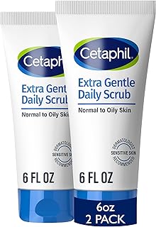 Cetaphil Exfoliating Face Wash, Extra Gentle Daily Face Scrub, Gently Exfoliates & Cleanses, For All Skin Types, Non-Irrit...