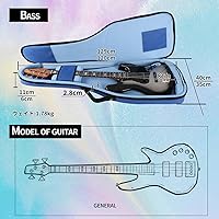 Amazon.co.jp: GHOSTFIRE カラフル エレキベース ギター ケース 超厚