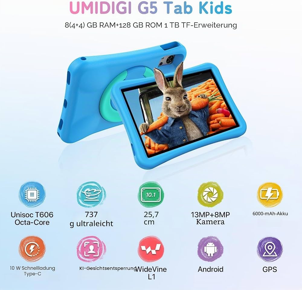 UMIDIGI G5 Children's Tablet 10.1 Inch Tablet Android | 8GB+128GB
