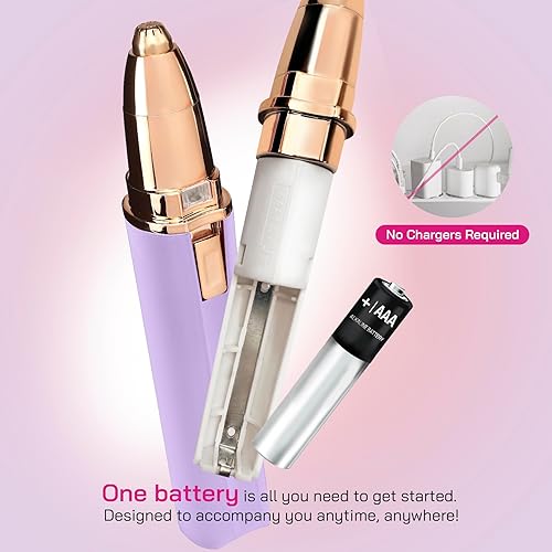 Miniatura 6 de Bella Ciao Pureglow - Recortador de cejas para mujer, luz LED integrada para una precisión completa, depilación facial para la cara de las mujeres,