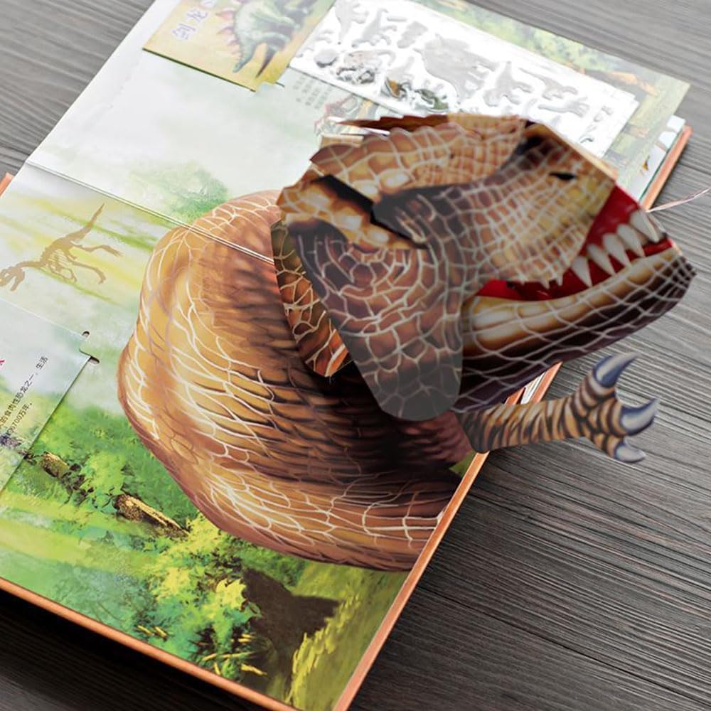 3D Pop-Up Dinosaurier Enzyklopädie - Interaktives Lernbuch Für Kinder