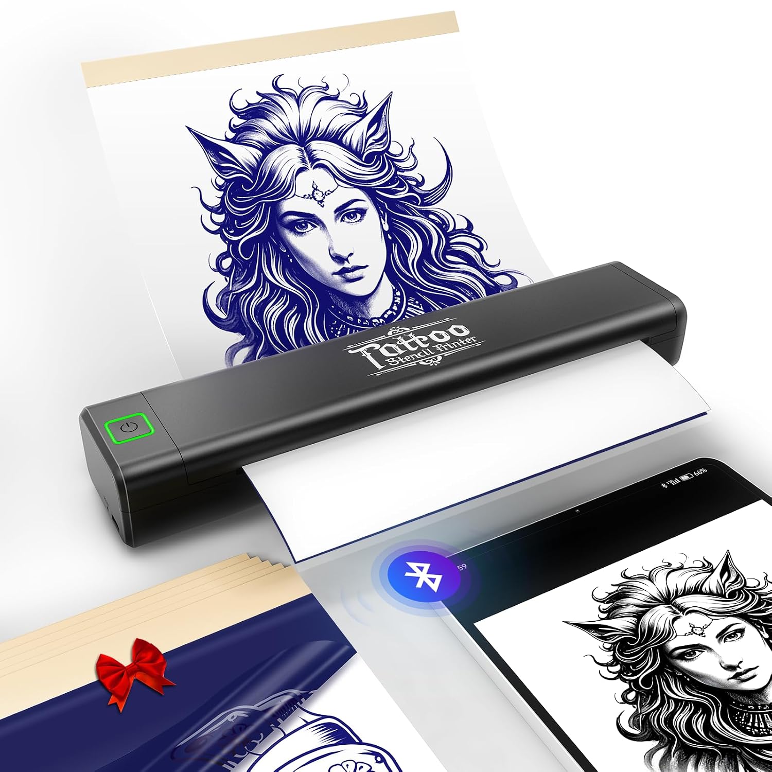 Vretti P84 Tattoo Stencil Printer, Tattoo Kit with 10 Pcs Transfer Paper, Wireless Tattoo Printer for Tattoo Artists & Beg... - Review, Price and Buying Guide