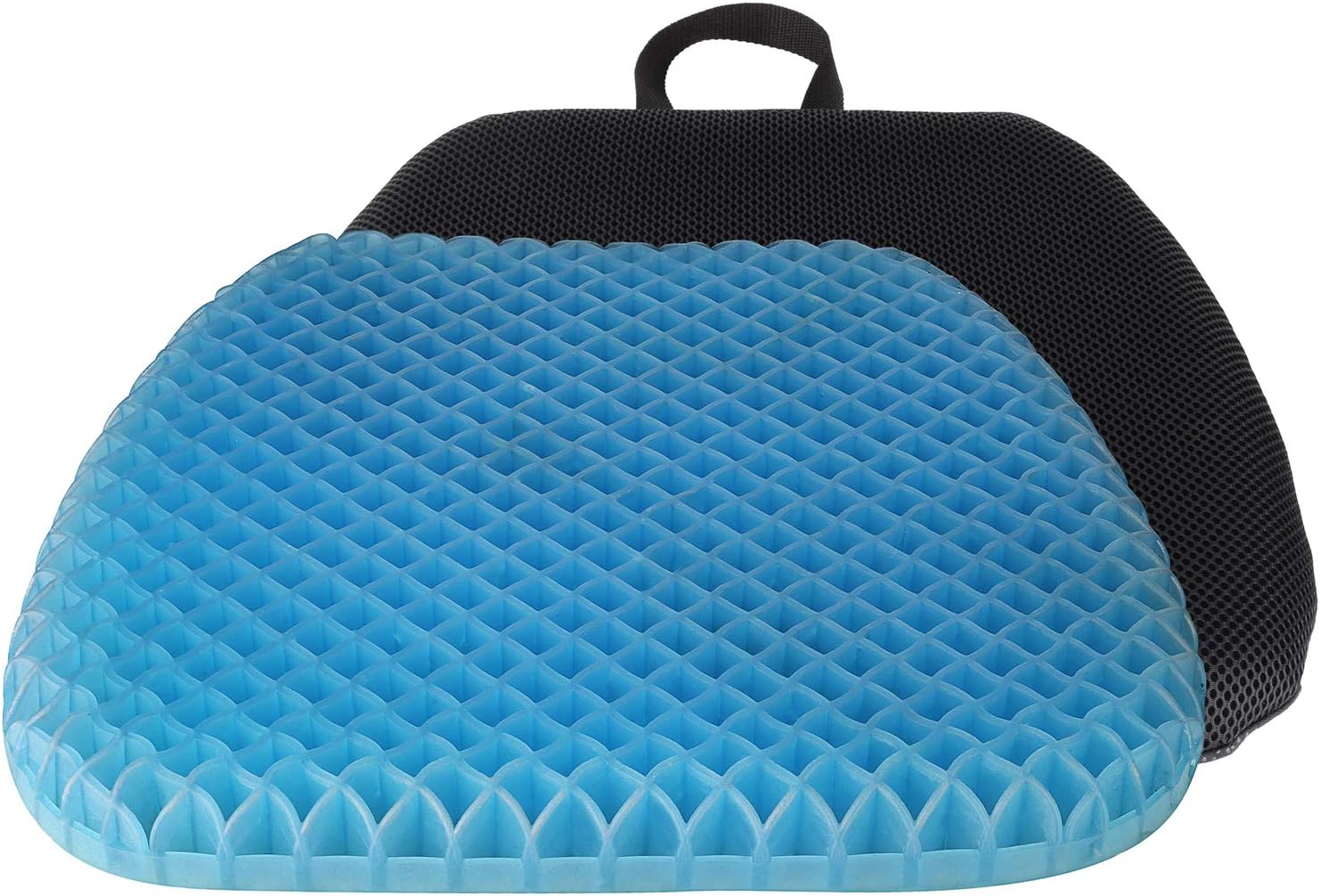 Thick Premium All Gel Orthopedic Seat Cushion | (16.5" x 18") | Large Comfortable Pad for Car, Office Chair, Wheelchair, or Home | Pressure Sore Relief, Prevents Sweaty Bottom | Portable