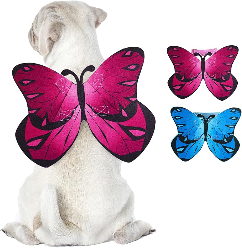 Fantasia de Borboleta para Cães e Gatos com Asas de Feltro Coppthinktu