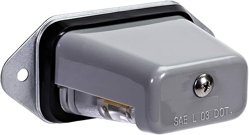 Miniatura 9 de Luz LED para placa de matrícula de remolque montaje en superficie DOT FMVSS 108 SAE L acabado cromado impermeable 12 V DC Luces de matrícula para