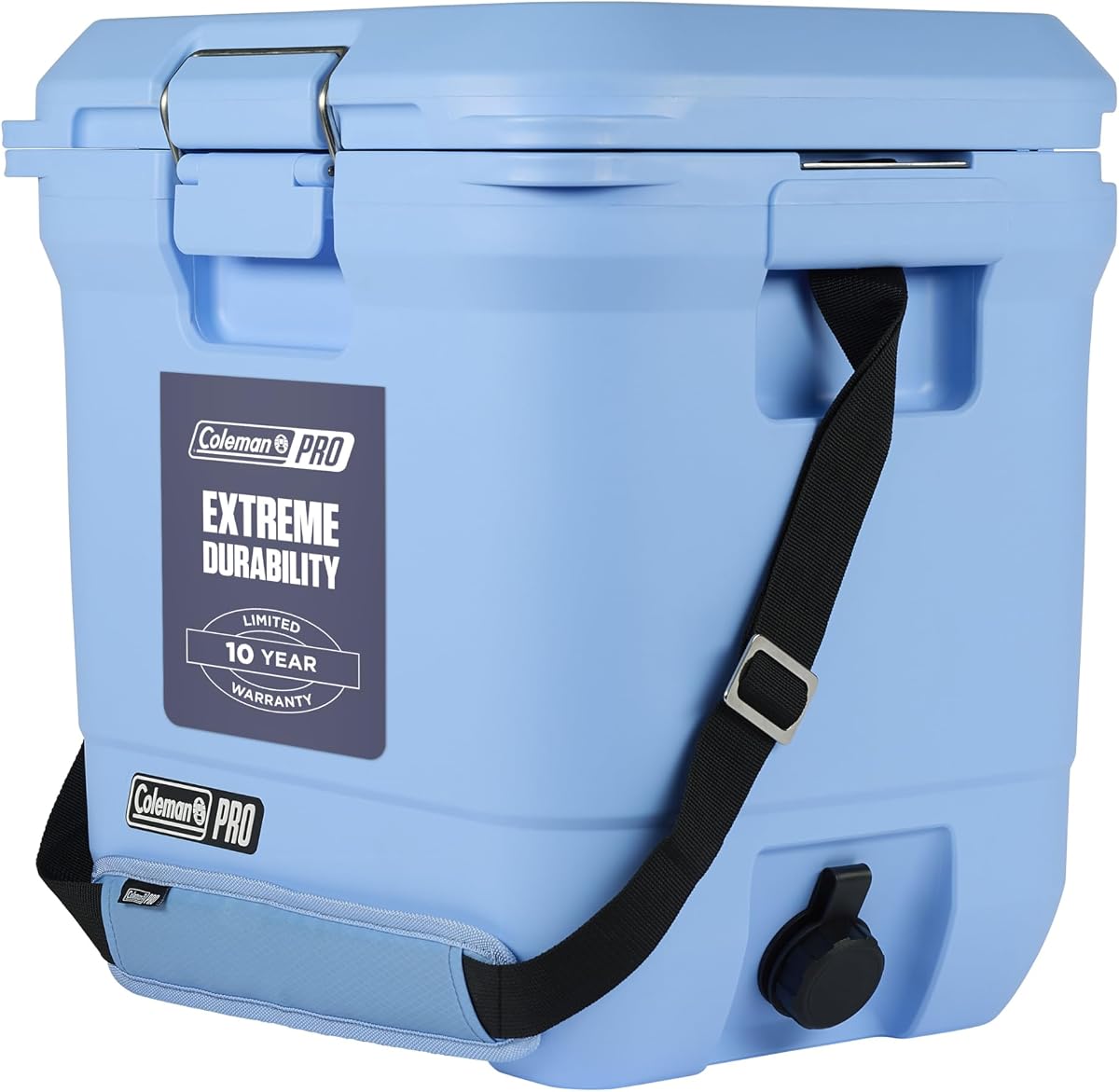 Pro Heavy-Duty 25qt Ultra-Light Premium Hard Cooler, aislamiento extra grueso mantiene el hielo hasta 3 días, capacidad de 36 latas