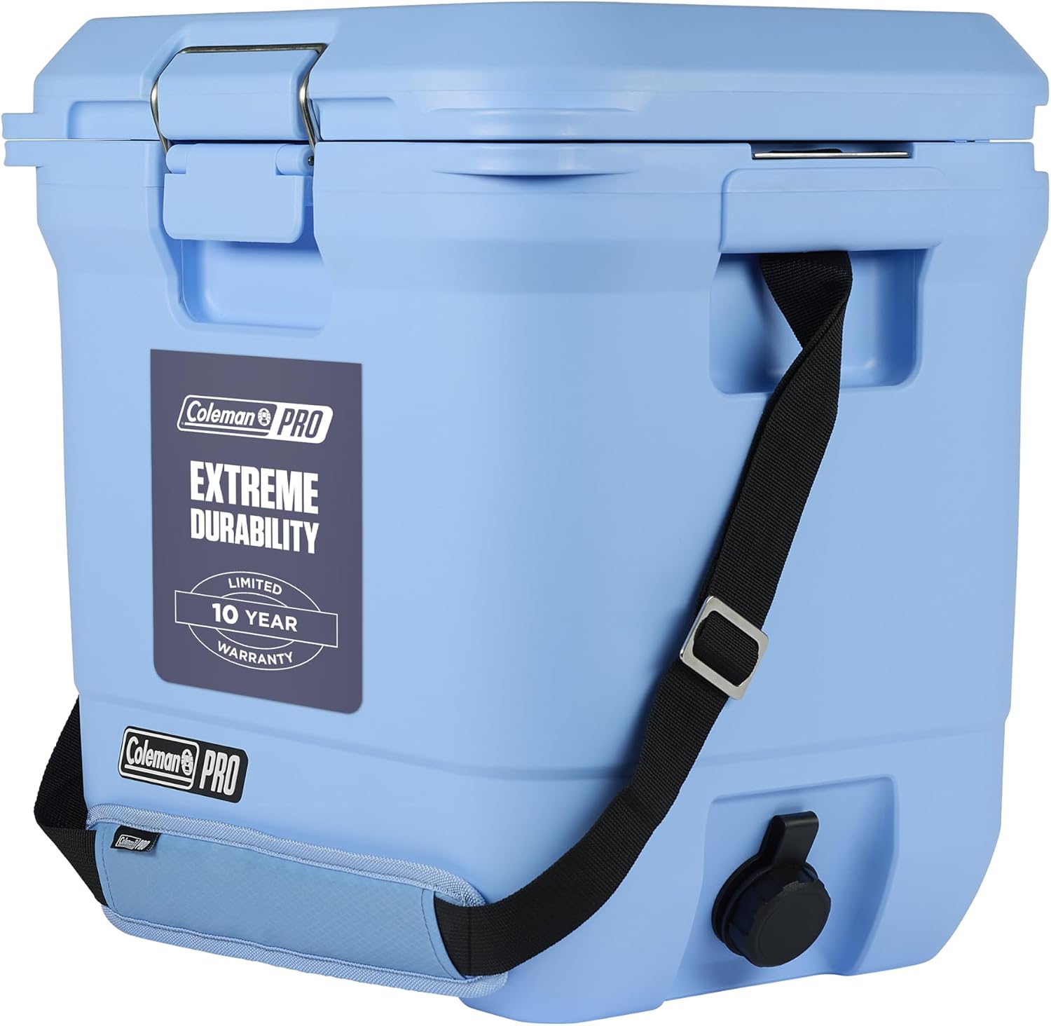 Coleman Pro Heavy-Duty 25qt Ultra-Light Premium Hard Cooler, Extra-Thick Insulation Keeps Ice up to 3 Days, 36-Can Capacity