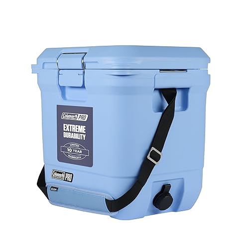 Coleman Pro Heavy-Duty 25qt Ultra-Light Premium Hard Cooler, Extra-Thick Insulation Keeps Ice up to 3 Days, 36-Can Capacity