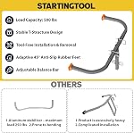 Ladder Stabilizer, Extension Ladder Stabilizer for Roof, Adjustable Ladder Standoff Attachment for Gutters, Windows, Heavy-Duty Steel Ladder Stabilizers Support