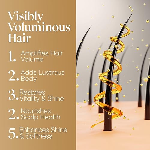 Miniatura 6 de Set de champú y acondicionador para engrosar el cabello, soporte para el crecimiento y dar volumen con bloqueadores de DHT, biotina, queratina,