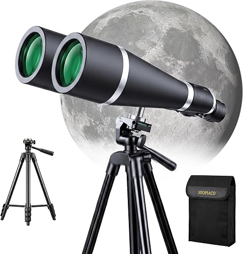 30-260x80 Binoculars for Adults High Powered - Astronomy Long-Range Zoom Binoculars with BAK-4 Prisms Tripod and Straps for Hunting Bird Watching Stargazing Planets Travel Concert Gift for Man Women