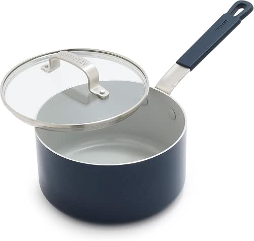 GreenPan x Bobby Flay 2.5QT Ceramic Nonstick Saucepan with Lid,