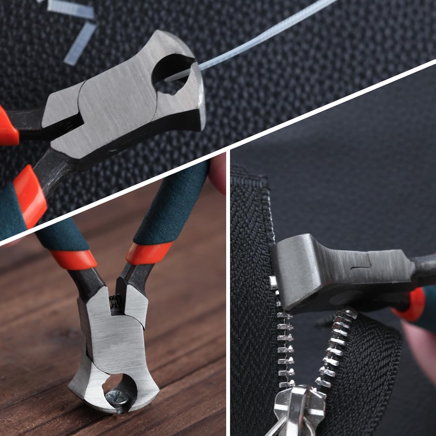 Mini End Cutter Pliers 4.5 Inches End Nippers Staple Puller Nail Remover Tool Zipper Install Pliers Wire Cutters for Jewelry Making