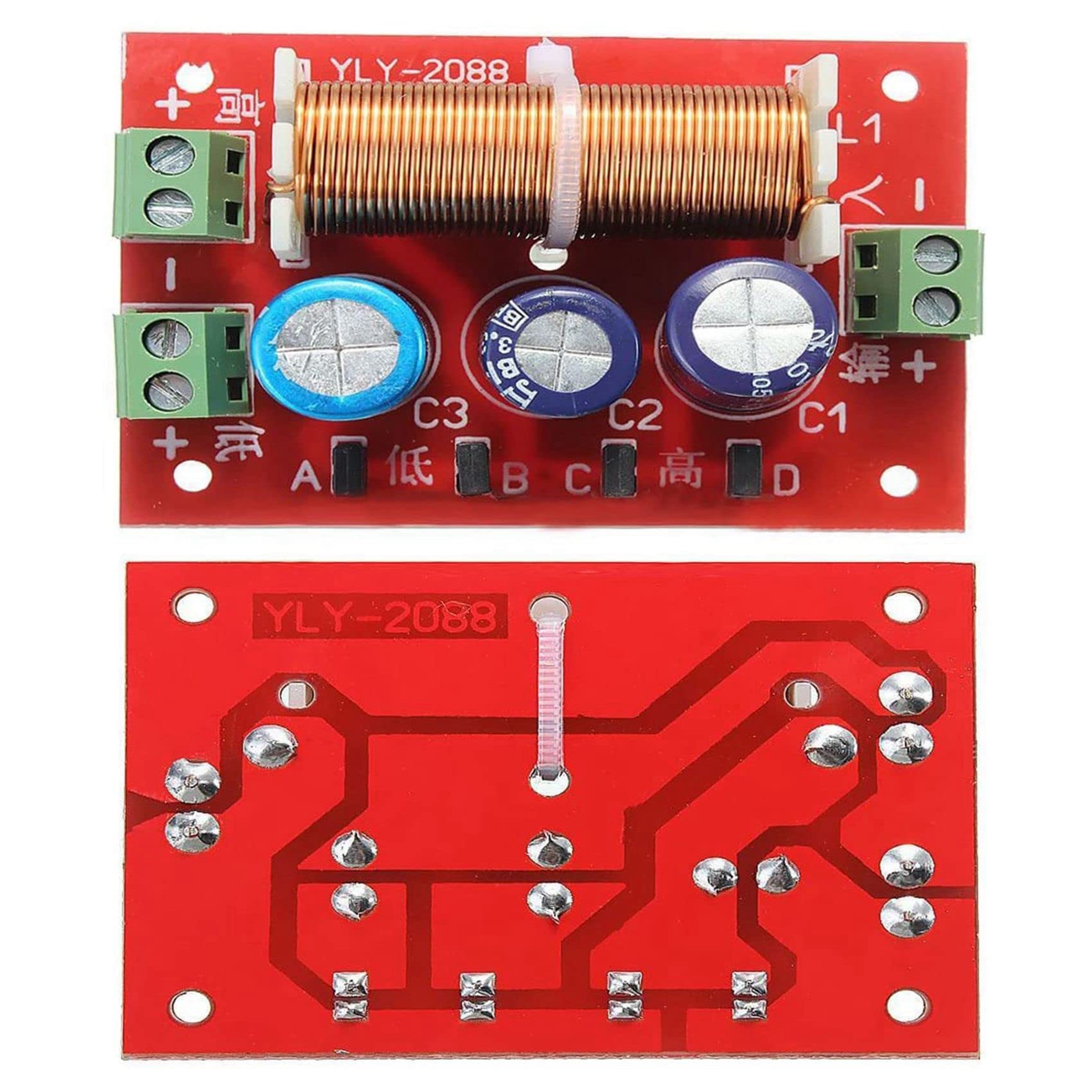 4X 400W Altoparlante Crossover 2 Vie Alto-Basso 4-16 Ohm Divisore di Frequenza per Altoparlante