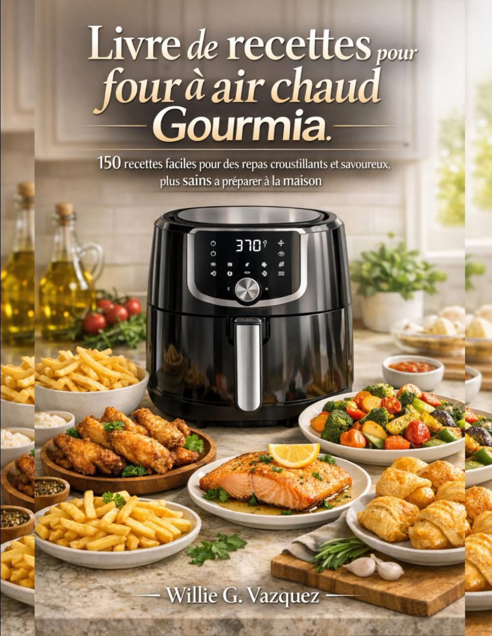 Livre de recettes pour four à air chaud Gourmia: 150 recettes faciles pour des repas croustillants et savoureux, plus sains à préparer à la maison