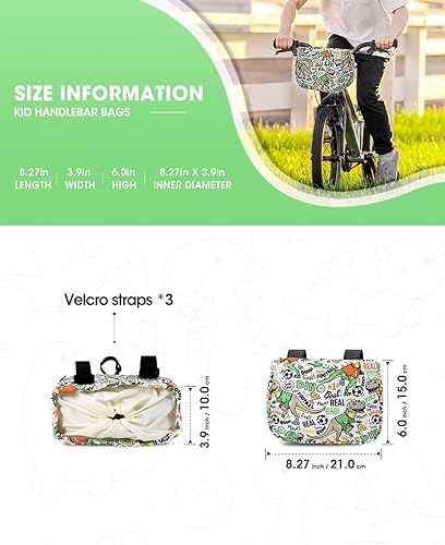 Miniatura 2 de ANZOME Cesta de bicicleta para niñas, accesorio de decoración de bicicleta delantera para niñas y niños, regalo para la mayoría de bicicletas