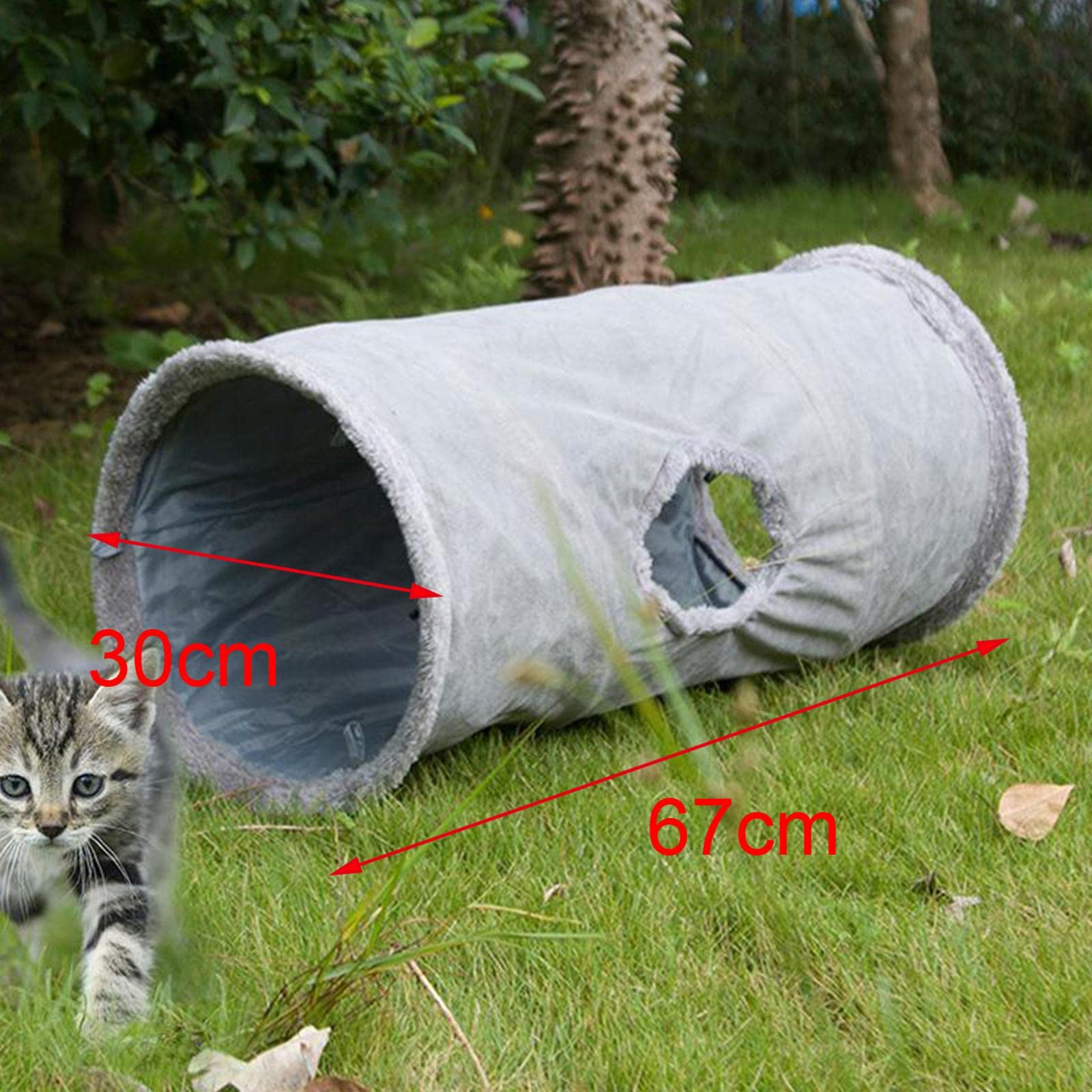 predolo Up Tunnel Pet Tunnel Zusammenklappbarer Tunnel/Port Activity Toy, S