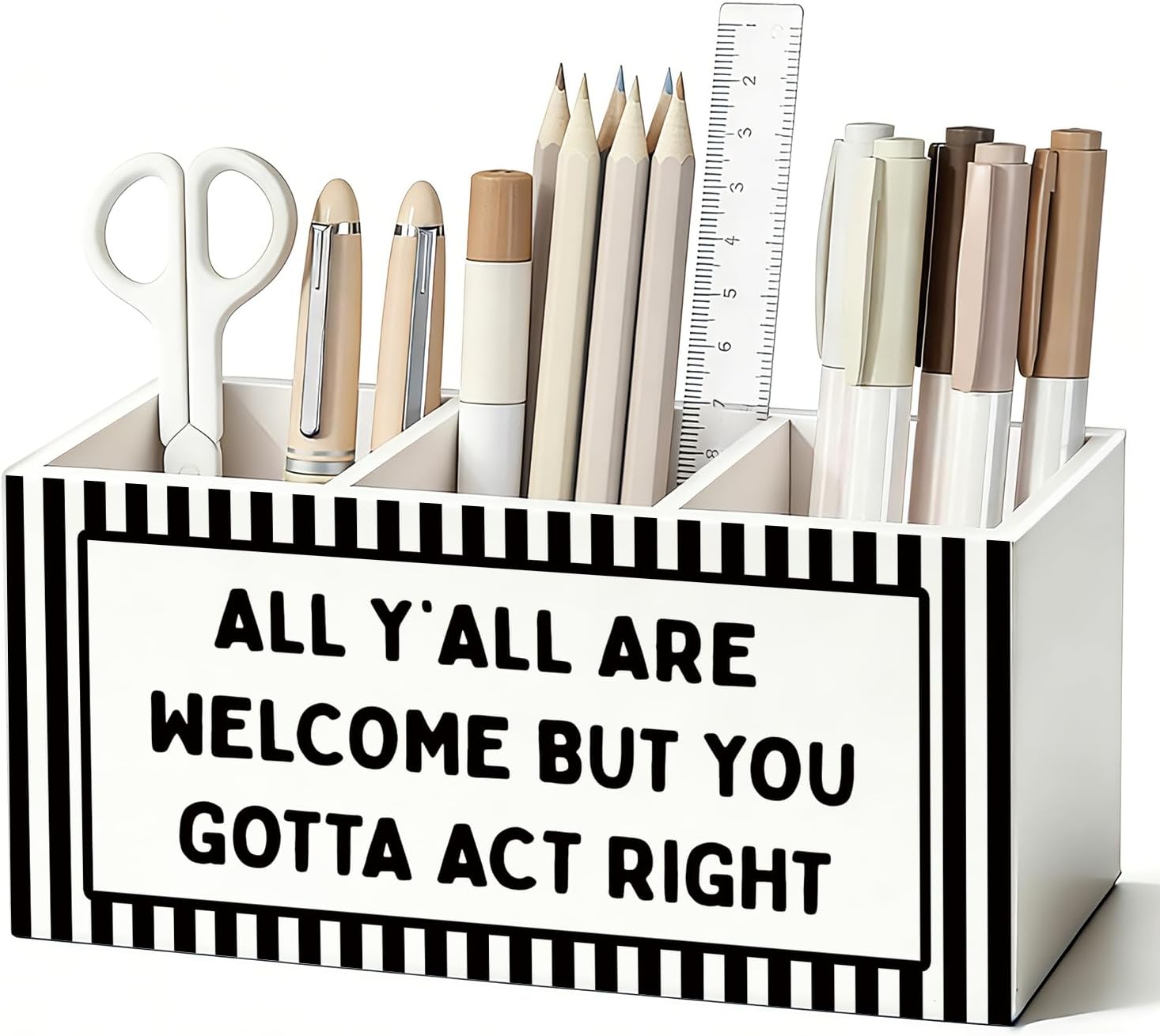 Funny Classroom Pen Pencil Holder for Desk Decor