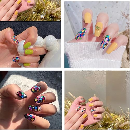 Miniatura 30 de 12 Colors Fall Nail Art Stickers Maple Leaf Nail Glitter Sequins 3D Nail Art Accessories Autumn Leaf Shape Flakes Holographic Gold Red Yelloween