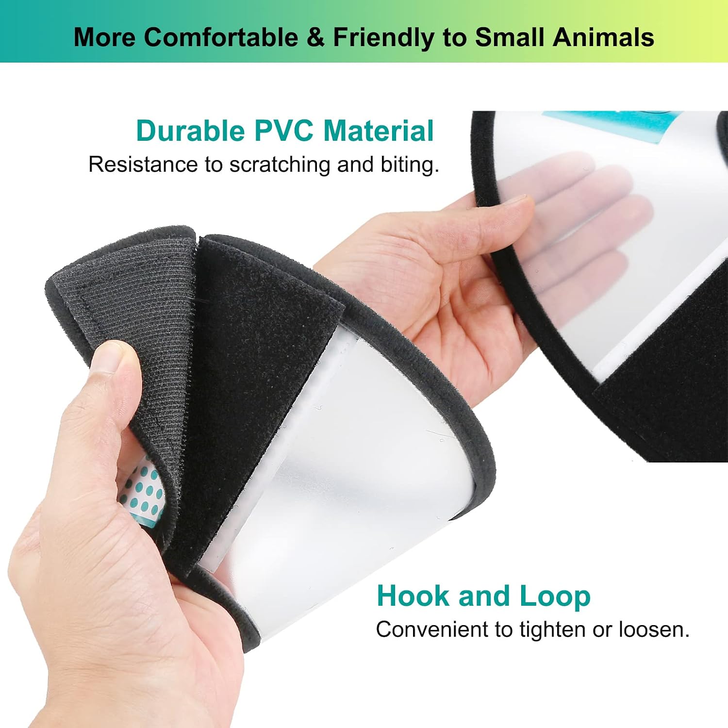 MintCat Mini Cat Cone Rabbit Collar, Adjustable Recovery Pet Cone, Protective Elizabethan Collar for Cats Rabbits Tiny Kitten After Surgery to Stop Licking