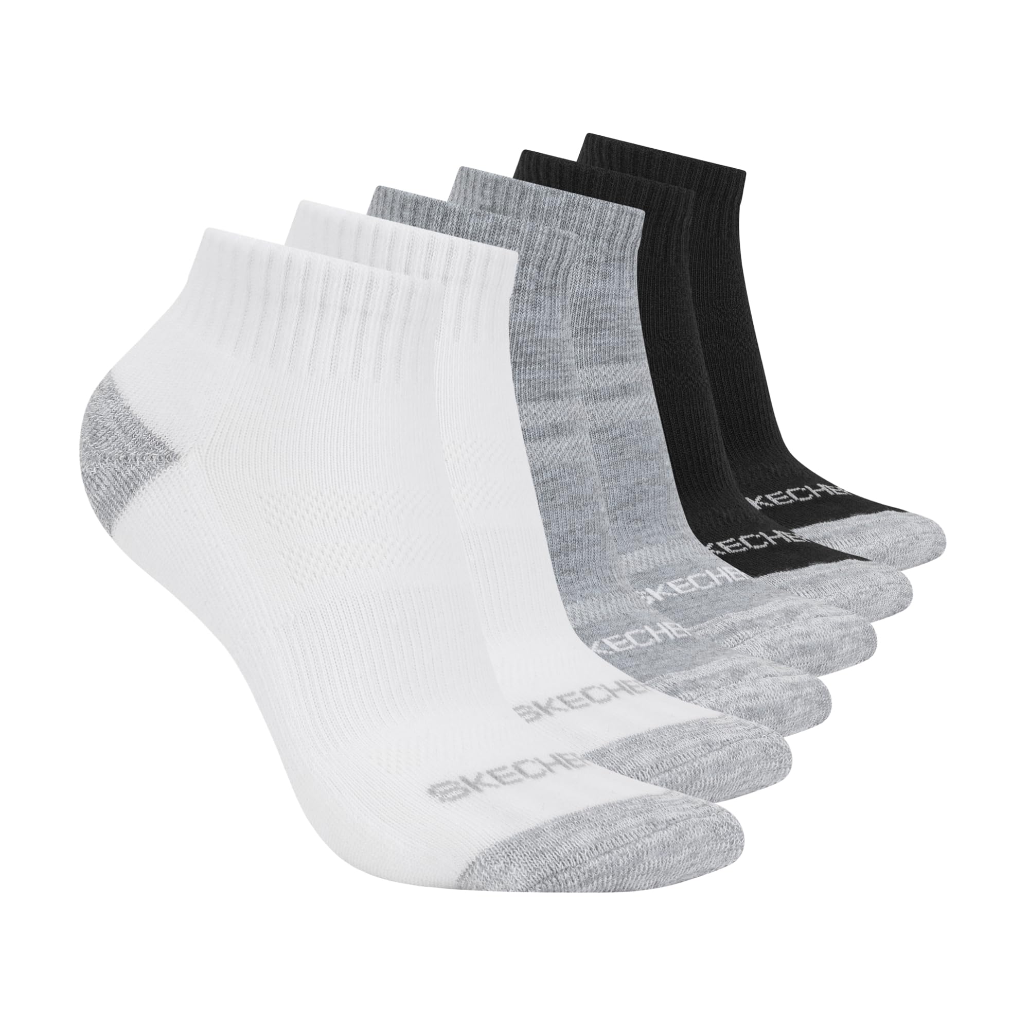Skechers Women's Performance Quarter Crew Socks (6-Pack)