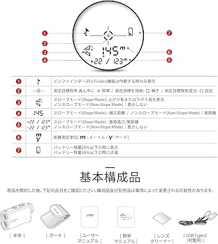 Amazon.co.jp: FineCaddie(ファインキャディ) J100 ゴルフ 距離