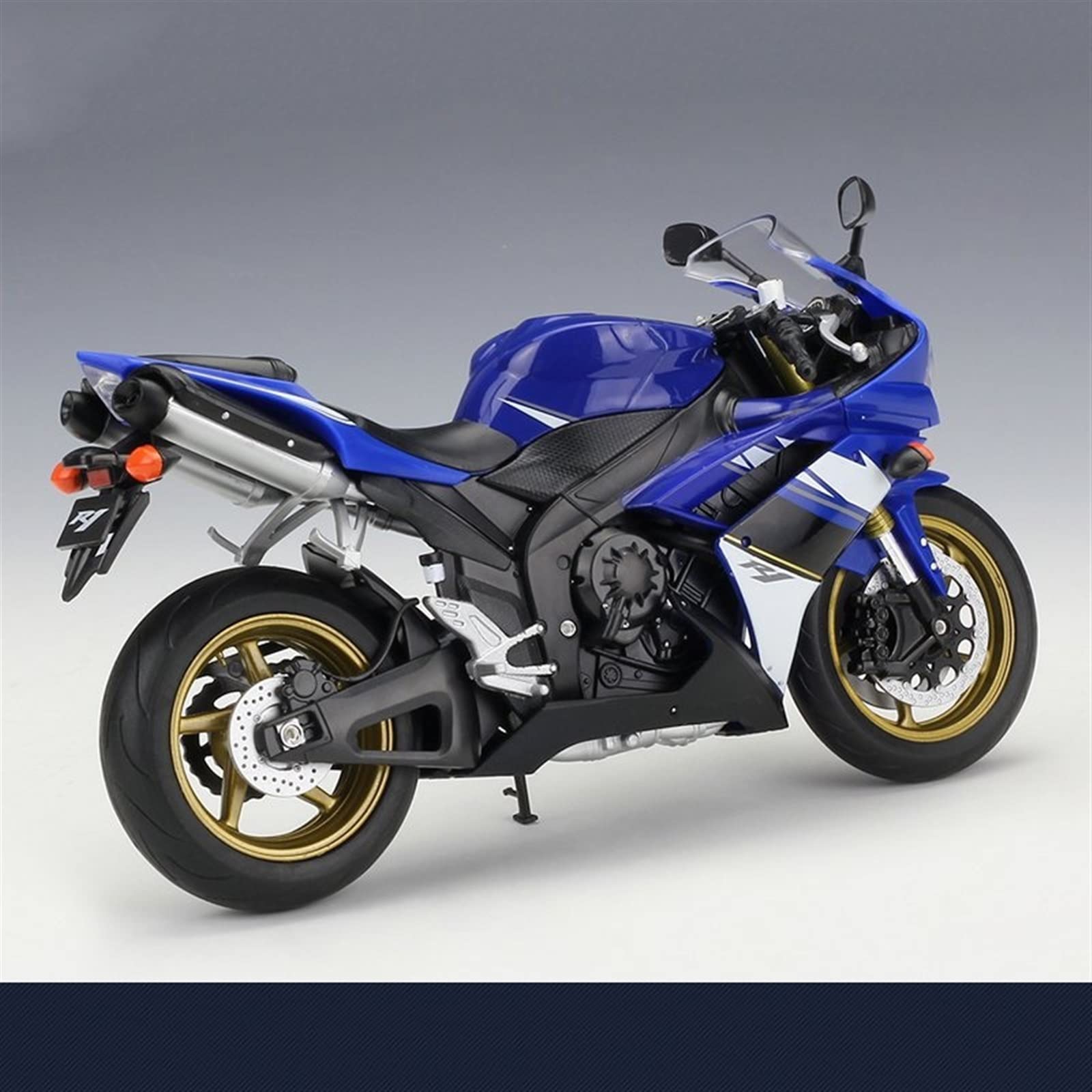 Modello 1:10 Per YAMAHA YZF R1 Collezione Di Regali Compleanno Giocattolo Modello Moto Blu