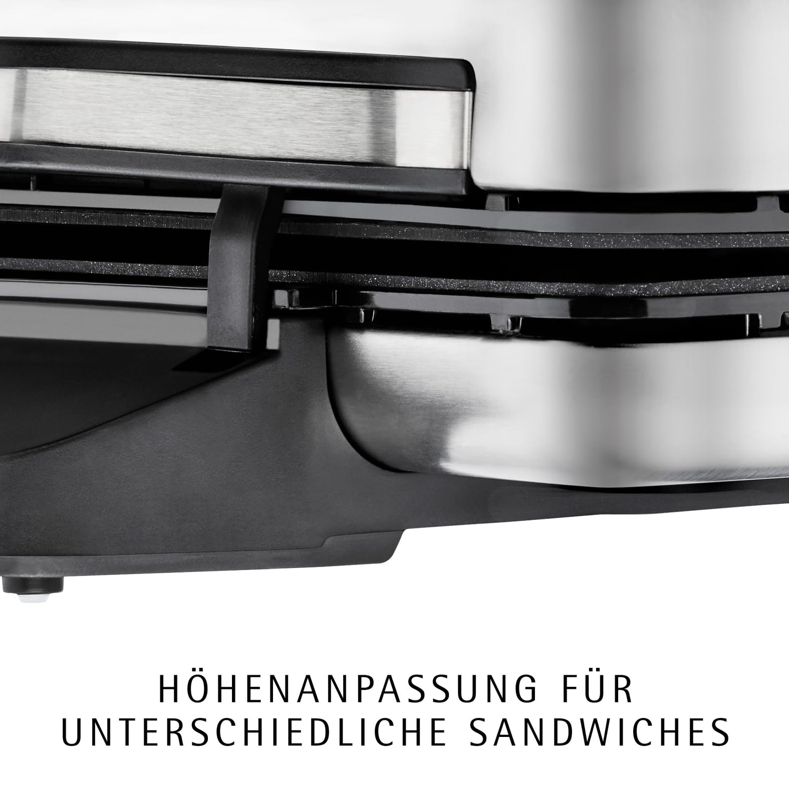 WMF Lono Sandwich Maker, Sandwichtoaster für 2 Toasts, Edelstahl matt