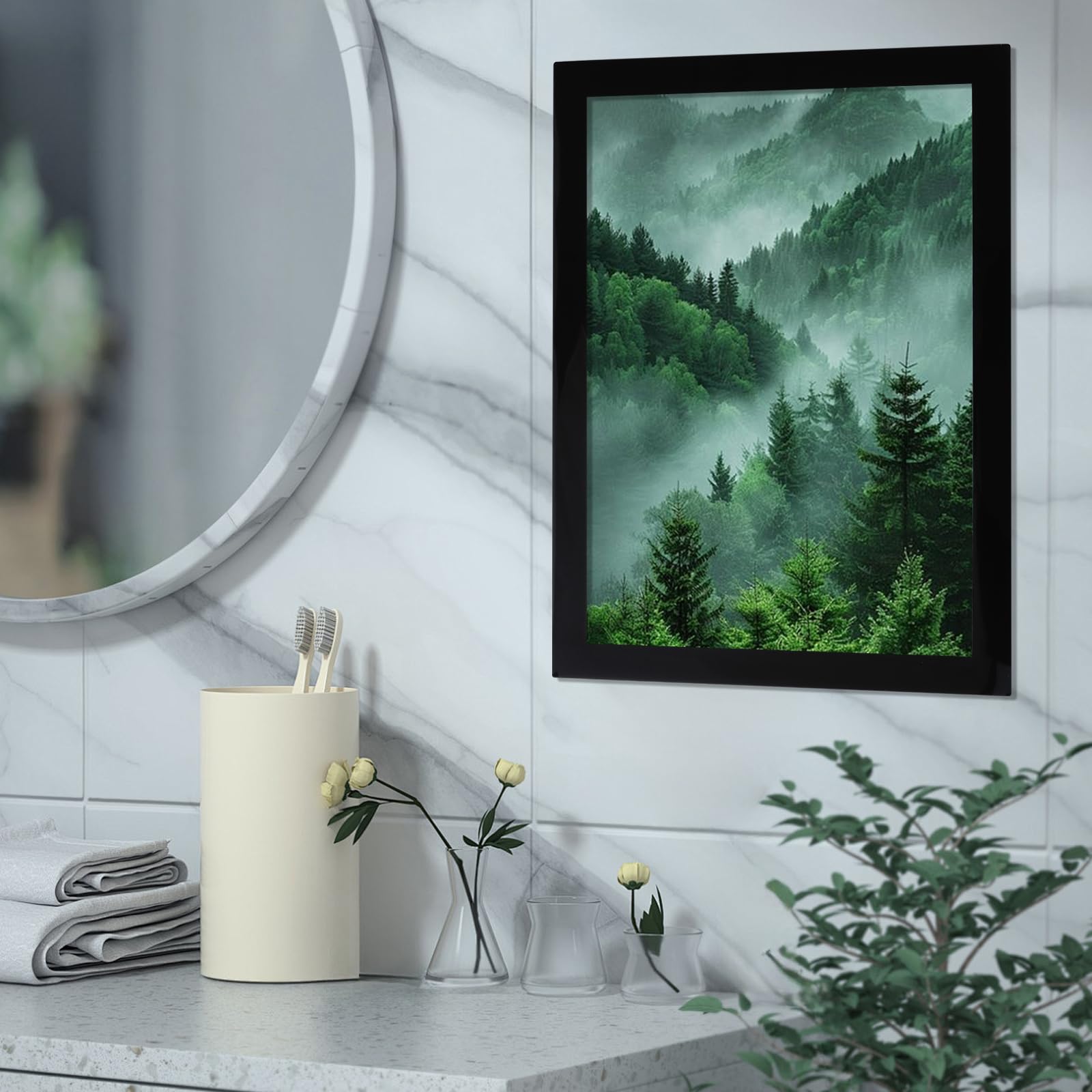 10 Stück Diamond Painting Rahmen 30x40 cm, Magnetische Bilderrahmen Schwarz Selbstklebend Bilderrahmen für Diamant Malerei, Kunstgemälden und Wanddekoration
