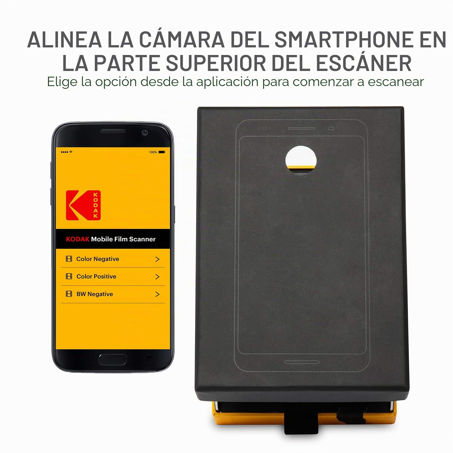 KODAK Escáner de película móvil 35 mm Diapositivas Smartphone