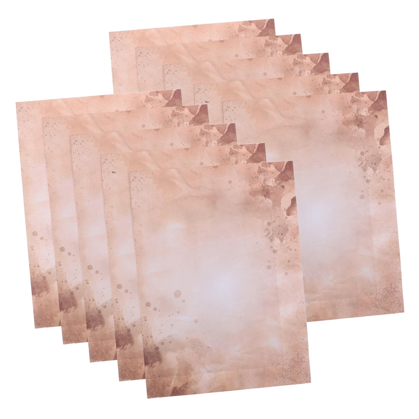 Papier Vintage A4 pour Scrapbooking : 100 feuilles double face - 8