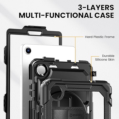 Miniatura 9 de timecity Funda para tablet Lenovo Tab K9Tab One de 8.7 pulgadas 2025 (TB305XUTB305FU) a prueba de caídas con soporte giratorio de 360, correa para