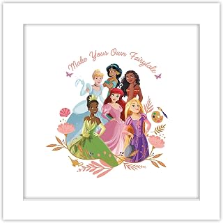 Gallery Pops Disney Princess - Make Your Own Fairytale Wall Art, 12" x 12" Gallery Pops Wall Art, White Framed Version