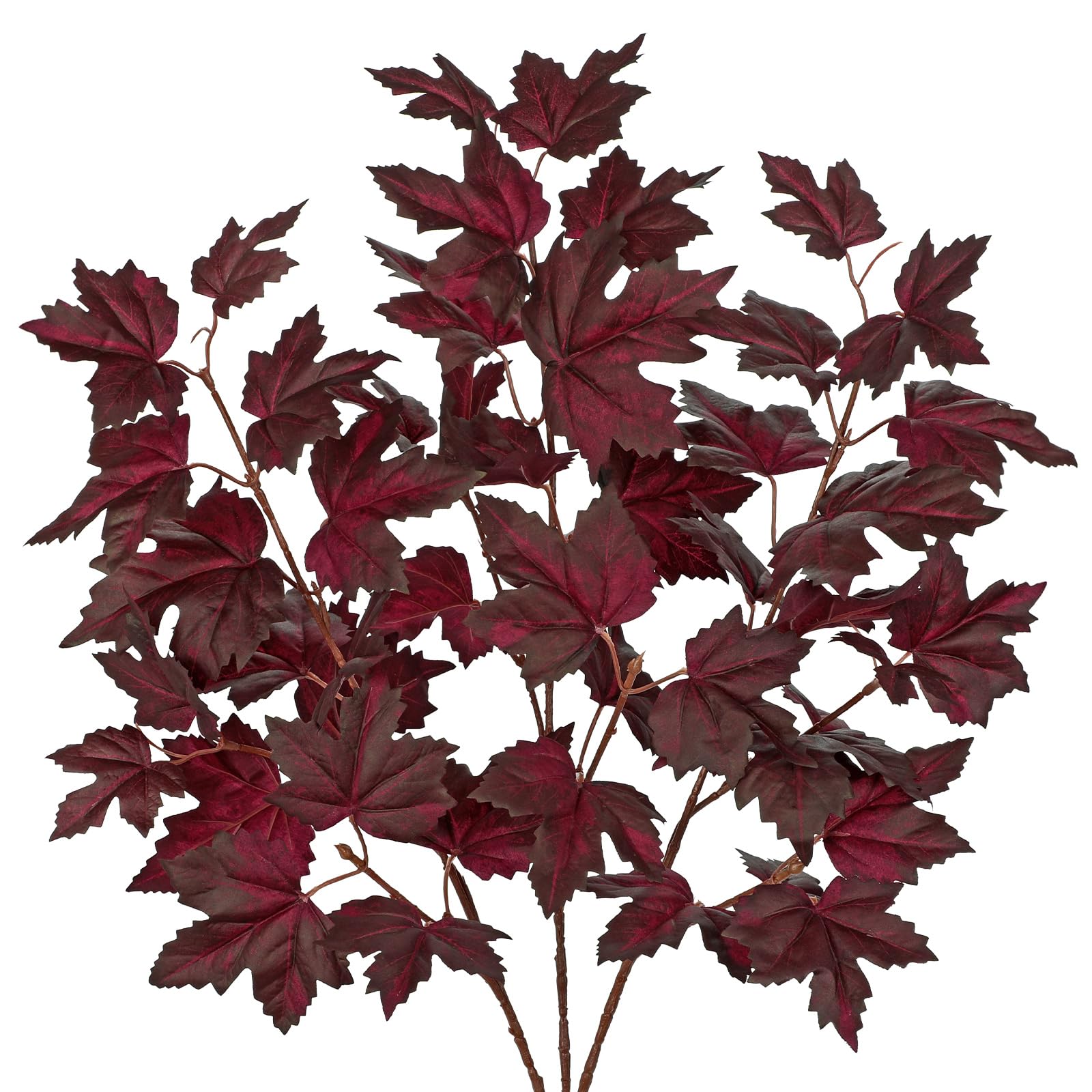 Photo 1 of Hollyone 3Pcs Artificial Maple Leaf Stems