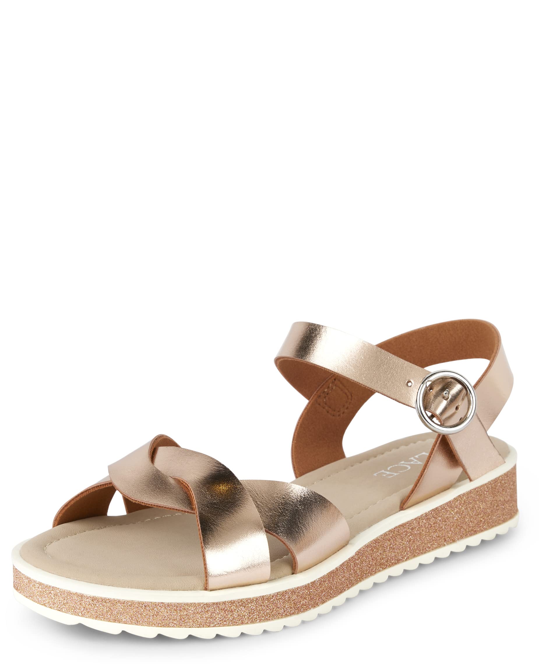 children's place rose gold shoes