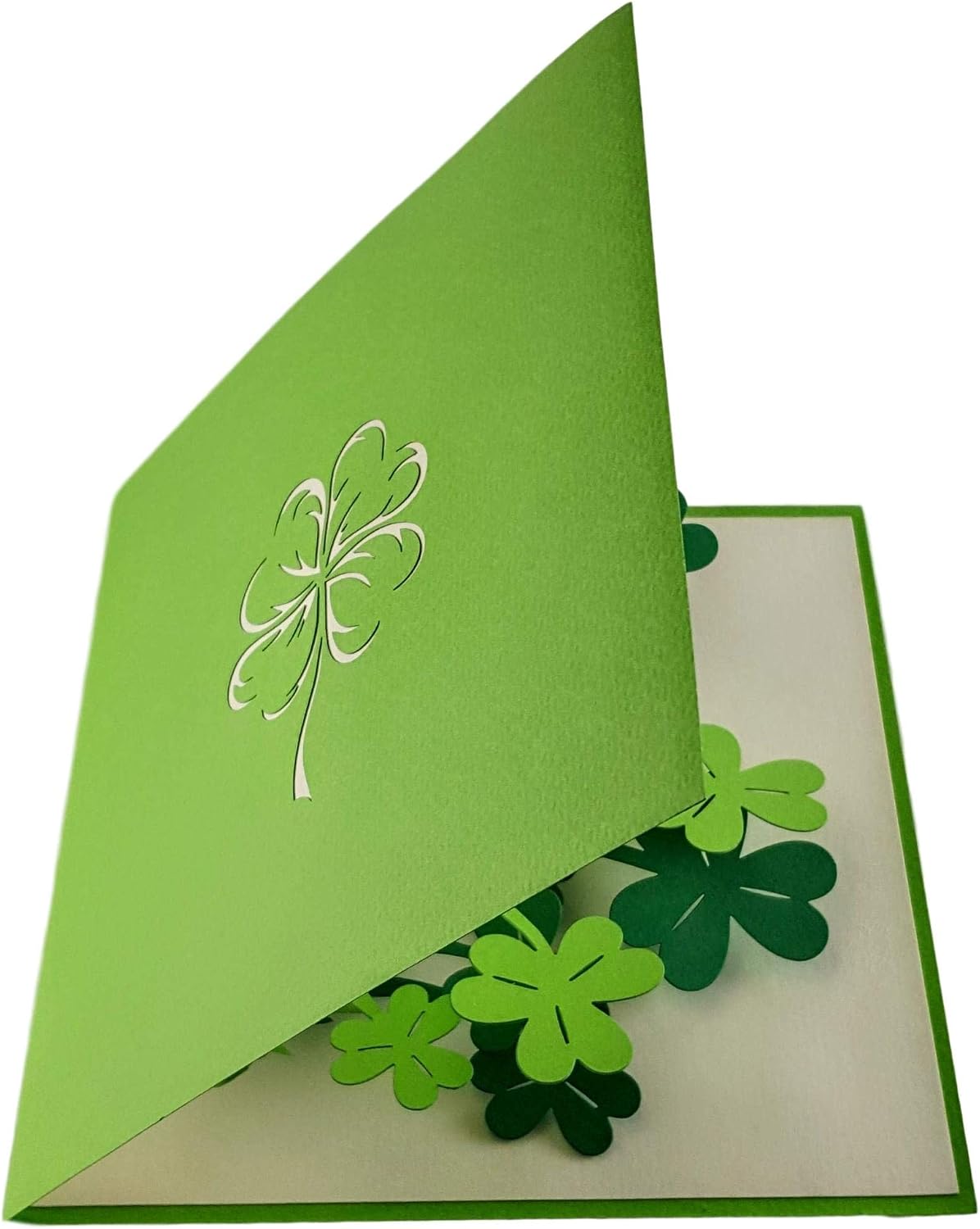 iGifts And Cards Happy St. Patrick's Day Clover 3D pop up card, Awesome, Cute, Fun, Cool, Luck, Unique, Irish, Green - Image 5