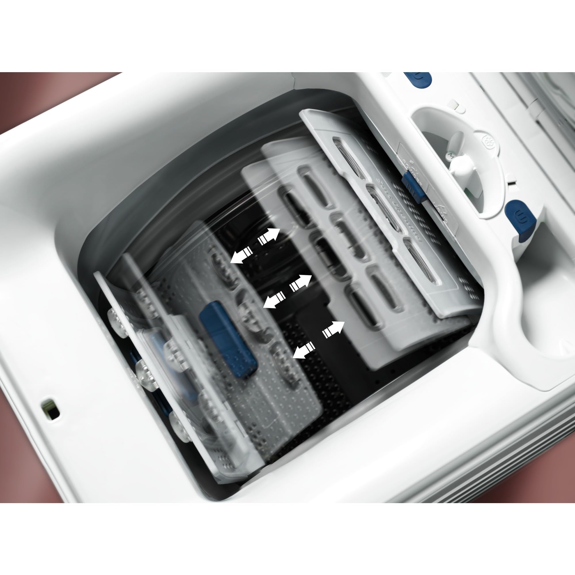 Electrolux EN5T8621NA – Lavadora Carga Superior Serie 500, Libre Instalación, 6 kg, 1.200 rpm, Clase A, AutoSense, Motor Inverter, Certificado Woolmark Blue