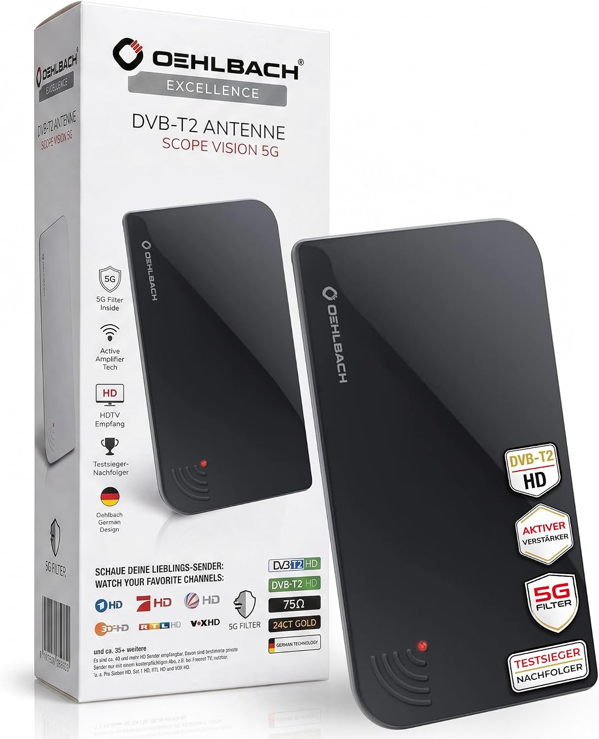 OEHLBACH Scope Vision 5G DVB-T2 შიდა ანტენა გამაძლიერებლით