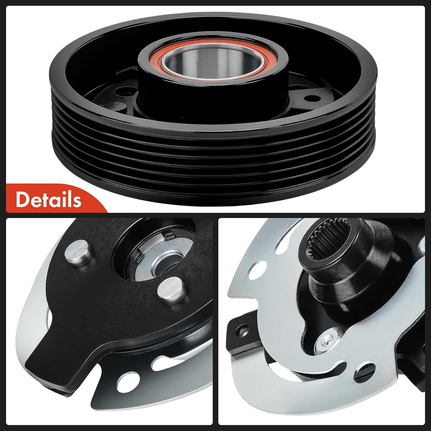 A-Premium Air Conditioner AC Compressor Clutch Kit Compatible with Chevrolet Cruze 2011, 1.8L