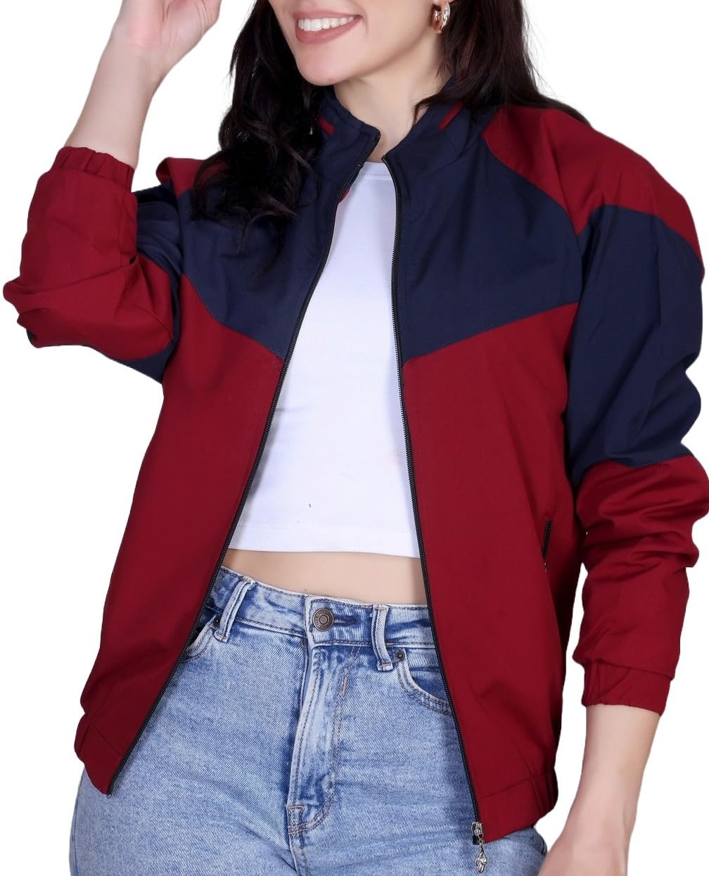 ewools Women's Winterwear Nylon Fullsleeves Jacket (Jack10)-picture-12