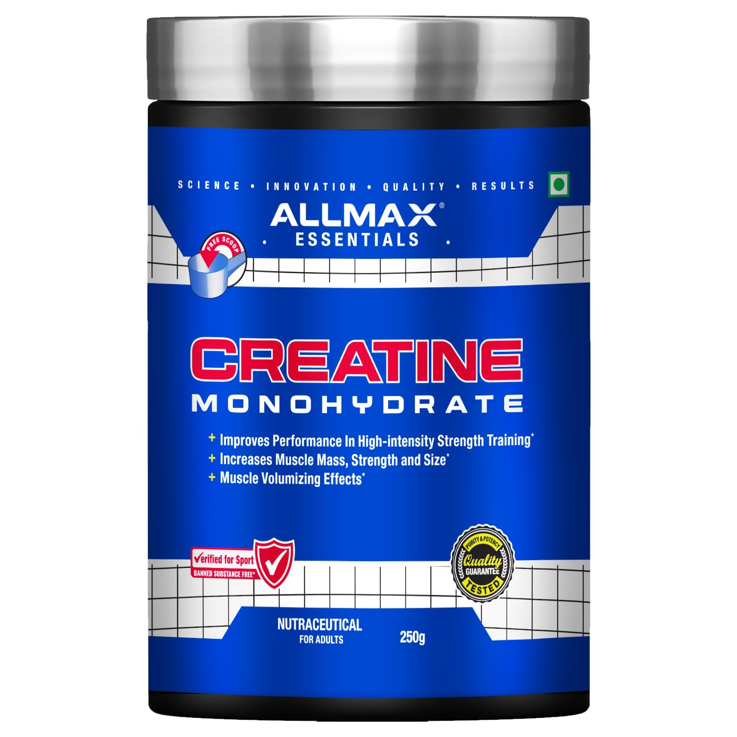 ALLMAX™ Creatine Monohydrate Powder– 250g | 3.0 g Creatine Monohydrate Per Serving-image-15