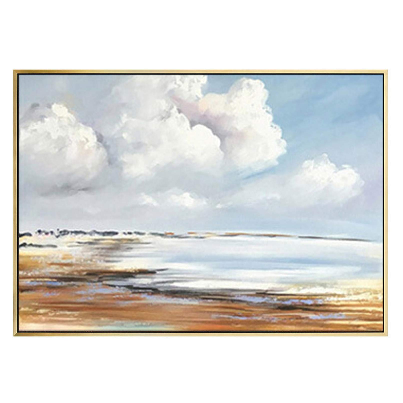 Paysage bord de mer abstrait BAJIE pour salon chaleureux